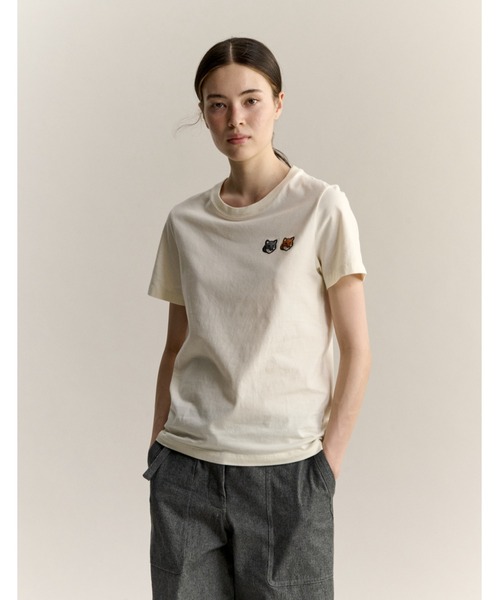 Maison Kitsune(メゾンキツネ)の「DOUBLE FOX HEAD REGULAR TEE-SHIRT(Tシャツ/カットソー・レディース・ホワイト系その他/ブラック・S/M/XS/L)」の10枚目の写真