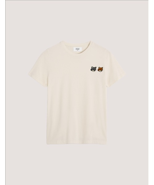 Maison Kitsune(メゾンキツネ)の「DOUBLE FOX HEAD REGULAR TEE-SHIRT(Tシャツ/カットソー・レディース・ホワイト系その他/ブラック・S/M/XS/L)」の3枚目の写真