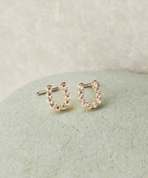 [BAQLESS/バックレス] ZIRCONIA HONESTY ALINA ゴールド ピアス
