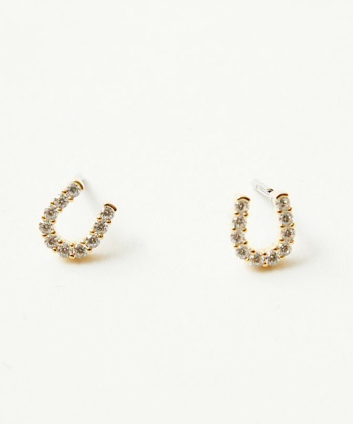 BAQLESS（バックレス）の「[BAQLESS/バックレス] ZIRCONIA HONESTY ALINA ゴールド ピアス（ピアス（両耳用）・レディース・ゴールド・ONE SIZE）」の3枚目の写真
