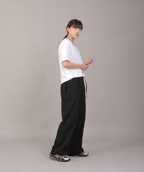 SAINTCREW(セントクルー)の「ソフトエッセンシャル起毛ワイドパンツ SEK-388 ブラックブラック(スウェットパンツ・レディース・その他・FREE)」の6枚目の写真