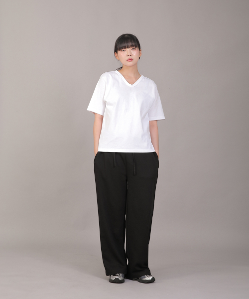 SAINTCREW(セントクルー)の「ソフトエッセンシャル起毛ワイドパンツ SEK-388 ブラックブラック(スウェットパンツ・レディース・その他・FREE)」の8枚目の写真