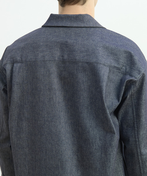 MEN'S MELROSE(メンズメルローズ)の「モンスターストレッチデニムシャツジャケット(ブルゾン・メンズ・ブラック/インディゴブルー・2/3/4)」の11枚目の写真