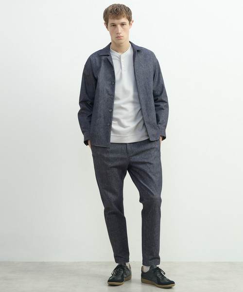 MEN'S MELROSE(メンズメルローズ)の「モンスターストレッチデニムシャツジャケット(ブルゾン・メンズ・ブラック/インディゴブルー・2/3/4)」の15枚目の写真