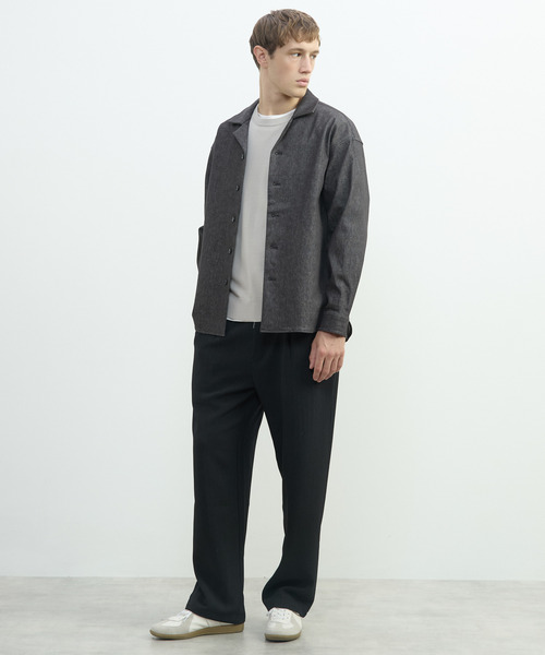 MEN'S MELROSE(メンズメルローズ)の「モンスターストレッチデニムシャツジャケット(ブルゾン・メンズ・ブラック/インディゴブルー・2/3/4)」の22枚目の写真