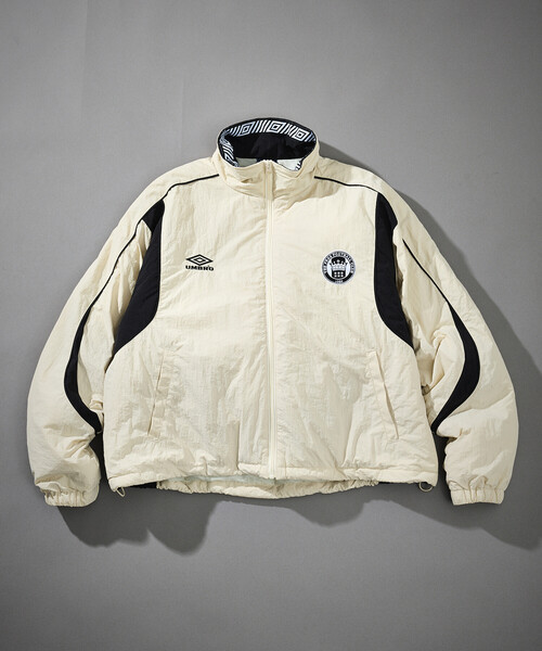 UMBRO(アンブロ)の「UMBRO/アンブロ SP Padding Nylon Track JACKET/別注 パディング ナイロン トラックジャケット/中綿ジャケット(ブルゾン・メンズ・ブラウン/チェック/ブラック/オフホワイト・X-LARGE/LARGE/MEDIUM)」の5枚目の写真