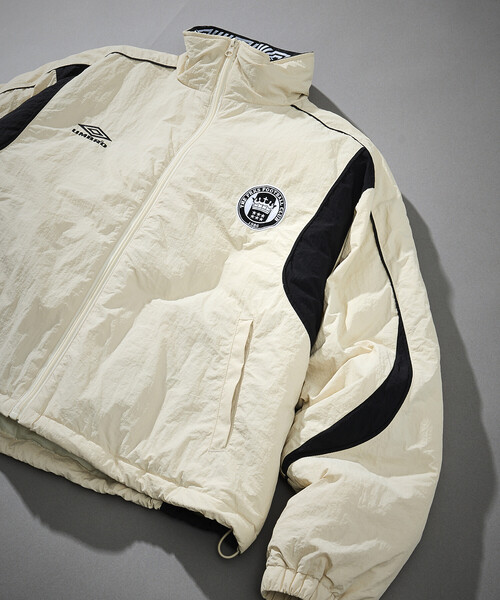 UMBRO(アンブロ)の「UMBRO/アンブロ SP Padding Nylon Track JACKET/別注 パディング ナイロン トラックジャケット/中綿ジャケット(ブルゾン・メンズ・ブラウン/チェック/ブラック/オフホワイト・X-LARGE/LARGE/MEDIUM)」の6枚目の写真