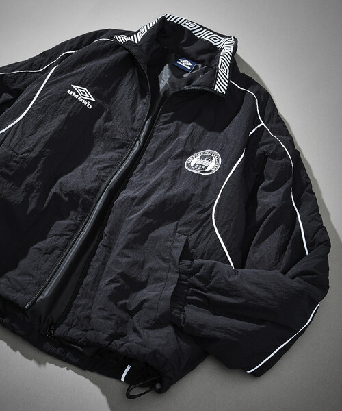 UMBRO(アンブロ)の「UMBRO/アンブロ SP Padding Nylon Track JACKET/別注 パディング ナイロン トラックジャケット/中綿ジャケット(ブルゾン・メンズ・ブラウン/チェック/ブラック/オフホワイト・X-LARGE/LARGE/MEDIUM)」の10枚目の写真