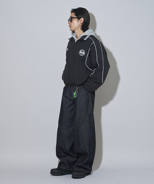 UMBRO(アンブロ)の「UMBRO/アンブロ SP Padding Nylon Track JACKET/別注 パディング ナイロン トラックジャケット/中綿ジャケット(ブルゾン・メンズ・ブラウン/チェック/ブラック/オフホワイト・X-LARGE/LARGE/MEDIUM)」の12枚目の写真