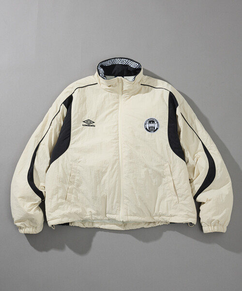 UMBRO(アンブロ)の「UMBRO/アンブロ SP Padding Nylon Track JACKET/別注 パディング ナイロン トラックジャケット/中綿ジャケット(ブルゾン・メンズ・ブラウン/チェック/ブラック/オフホワイト・X-LARGE/LARGE/MEDIUM)」の13枚目の写真