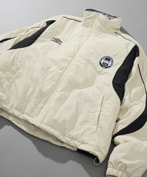 UMBRO(アンブロ)の「UMBRO/アンブロ SP Padding Nylon Track JACKET/別注 パディング ナイロン トラックジャケット/中綿ジャケット(ブルゾン・メンズ・ブラウン/チェック/ブラック/オフホワイト・X-LARGE/LARGE/MEDIUM)」の14枚目の写真