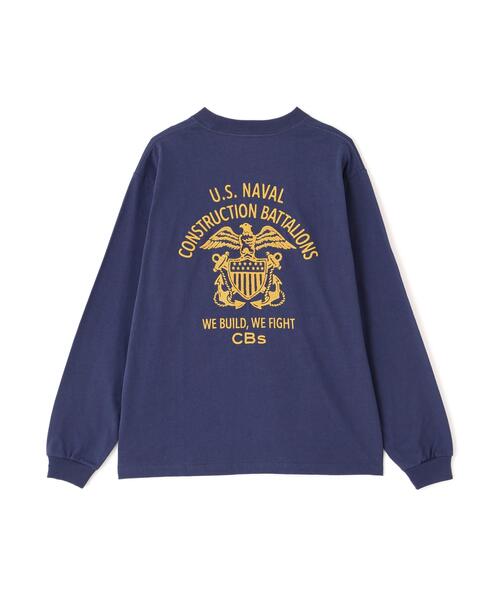 AVIREX(アヴィレックス)の「U.S. NAVY SEABEES L/S T-SHIRT / ユーエス ネイビー シービーズ 長袖Tシャツ / AVIREX / アヴィレックス(Tシャツ/カットソー・メンズ・キナリ/ネイビー・X-LARGE/XX-LARGE/LARGE)」の6枚目の写真