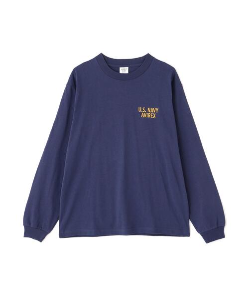 AVIREX(アヴィレックス)の「U.S. NAVY SEABEES L/S T-SHIRT / ユーエス ネイビー シービーズ 長袖Tシャツ / AVIREX / アヴィレックス(Tシャツ/カットソー・メンズ・キナリ/ネイビー・X-LARGE/XX-LARGE/LARGE)」の7枚目の写真