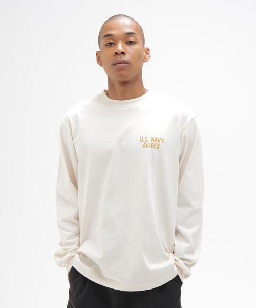 AVIREX(アヴィレックス)の「U.S. NAVY SEABEES L/S T-SHIRT / ユーエス ネイビー シービーズ 長袖Tシャツ / AVIREX / アヴィレックス(Tシャツ/カットソー・メンズ・キナリ/ネイビー・X-LARGE/XX-LARGE/LARGE)」の9枚目の写真
