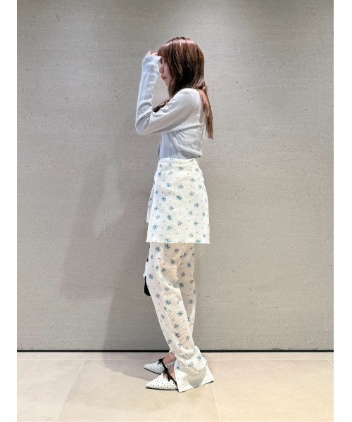 LILY BROWN(リリーブラウン)の「【Anniversary Edition】ヴィンテージワッフルトップス(Tシャツ/カットソー・レディース・ブルー/ピンク・F)」の16枚目の写真