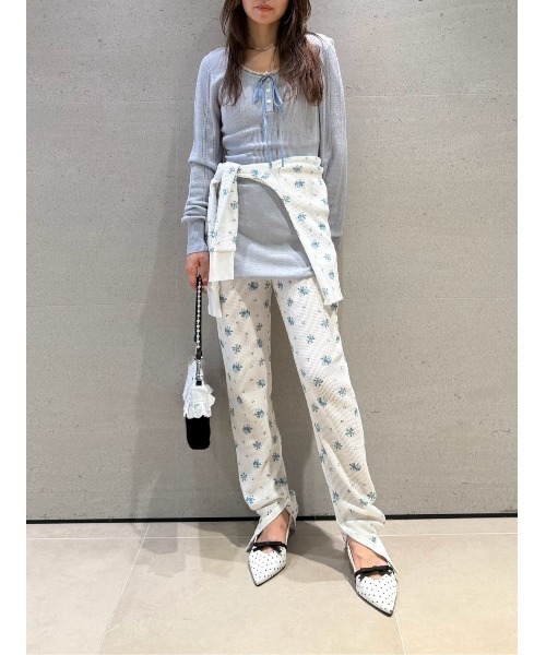LILY BROWN(リリーブラウン)の「【Anniversary Edition】ヴィンテージワッフルトップス(Tシャツ/カットソー・レディース・ブルー/ピンク・F)」の17枚目の写真