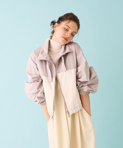 DESIGNWORKS（デザインワークス）の「タフタコンビブルゾン（ブルゾン・レディース・グレー系その他・38）」の4枚目の写真