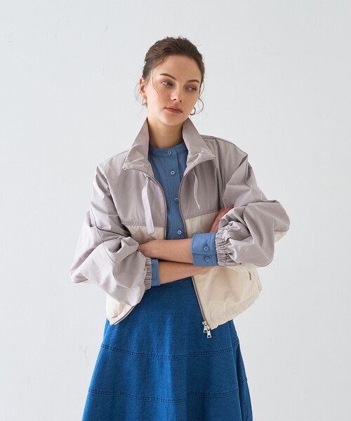 DESIGNWORKS（デザインワークス）の「タフタコンビブルゾン（ブルゾン・レディース・グレー系その他・38）」の10枚目の写真