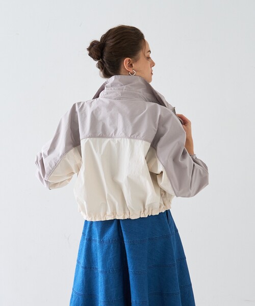 DESIGNWORKS（デザインワークス）の「タフタコンビブルゾン（ブルゾン・レディース・グレー系その他・38）」の11枚目の写真