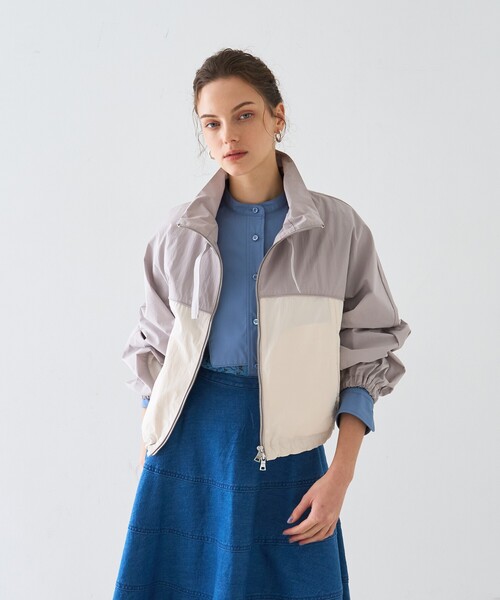 DESIGNWORKS（デザインワークス）の「タフタコンビブルゾン（ブルゾン・レディース・グレー系その他・38）」の12枚目の写真