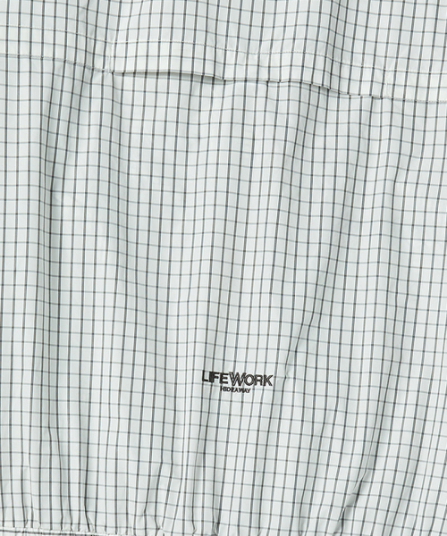 LIFE WORK(ライフワーク)の「グリッドパターンジップアップジャンパー(ブルゾン・メンズ・ブラック/アイボリー・MEDIUM/LARGE)」の5枚目の写真