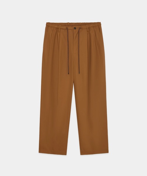 markaware(マーカウェア)の「【MARKAWARE/マーカウェア】 DOUBLE PLEATED EASY TROUSERS(スラックス・メンズ・ブラック/キャメル・2/1/3)」の6枚目の写真
