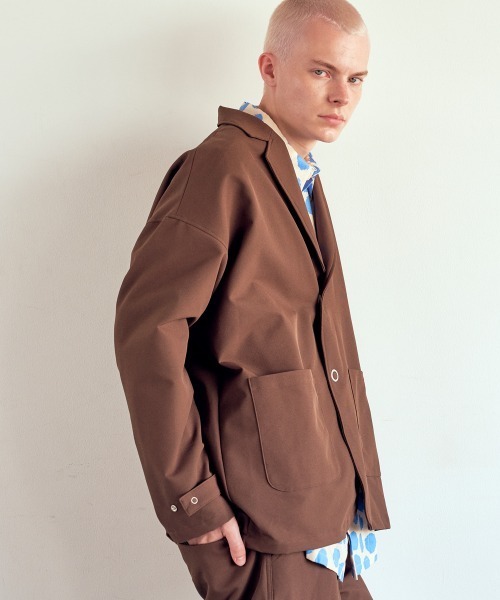 rehacer(レアセル)の「rehacer : Over Size Easy Tailored Jacket / オーバーサイズ イージーテーラード ジャケット(テーラードジャケット・メンズ・ブラック/ブラウン/ネイビー・LARGE/MEDIUM/SMALL)」の4枚目の写真