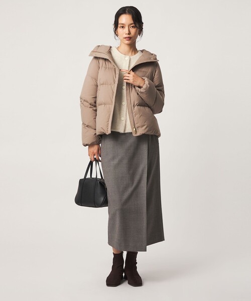 green label relaxing（グリーンレーベルリラクシング）の「［size SHORTあり］FOXブレンド セッケツ ノーカラー カーディガン（カーディガン/ボレロ・レディース・ネイビー/オフホワイト/ダークブラウン・SHORT/FREE）」の14枚目の写真