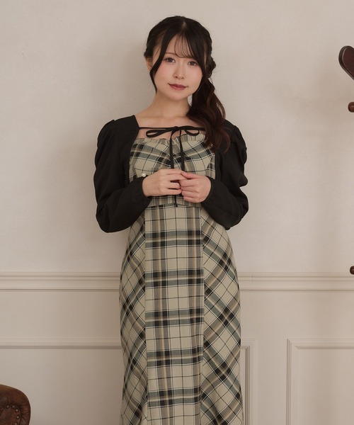 apres jour(アプレジュール)の「【セット着用可能】フロントリボンショートボレロ(カーディガン/ボレロ・レディース・ブラウン系その他/ブラック系その他/ブラック・フリー/X-LARGE)」の19枚目の写真