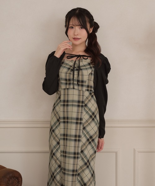 apres jour(アプレジュール)の「【セット着用可能】フロントリボンショートボレロ(カーディガン/ボレロ・レディース・ブラウン系その他/ブラック系その他/ブラック・フリー/X-LARGE)」の20枚目の写真