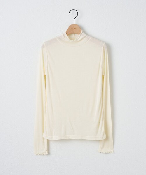 DISCOAT(ディスコート)の「ソフトシアータートルプルオーバー(Tシャツ/カットソー・レディース・グレー/オレンジ系その他/レッド/ブラック/モカ/ブラウン/アイボリー/オレンジ・FREE)」の2枚目の写真