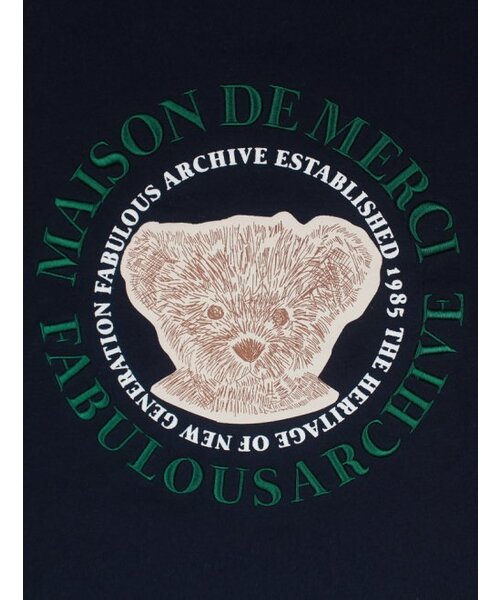 FABULOUS ARCHIVE（ファビュラスアーカイブ）の「[起毛選択]ウィメンズ クロップ ベアフレンズ エンボス刺繍 スウェット グリーン(FCB3TS355W)（スウェット・レディース・グリーン・MEDIUM/M）」の4枚目の写真