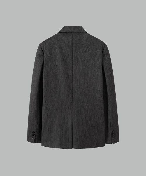 NONBLANK(ノンブランク)の「バーティカル ルーズフィット 3BTYN ジャケット_DARK GREY(テーラードジャケット・メンズ・その他・MEDIUM/LARGE/X-LARGE)」の3枚目の写真