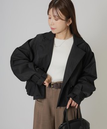 バルーンショートトレンチコート