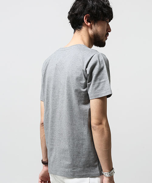 NANO universe（ナノユニバース）の「Anti Soaked(R) MIX Vneck T（Tシャツ/カットソー・メンズ・グレー/チャコール/ネイビー・MEDIUM/SMALL/LARGE/X-LARGE）」の6枚目の写真