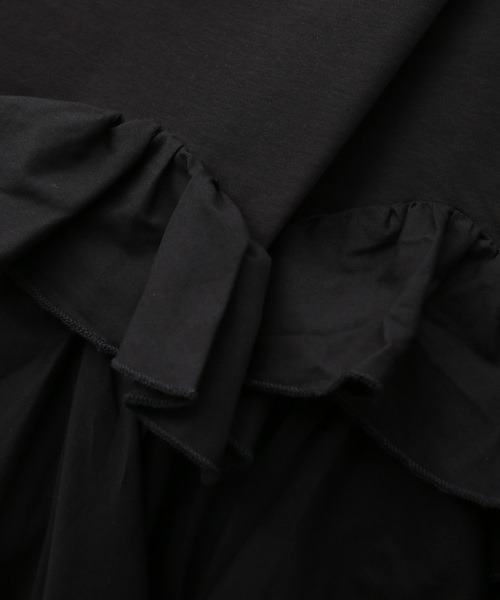 IENA（イエナ）の「MARILYN MOON/マリリンムーン ruffle top カットソー 4264-182（Tシャツ/カットソー・レディース・ブラック/ホワイト・FREE）」の7枚目の写真