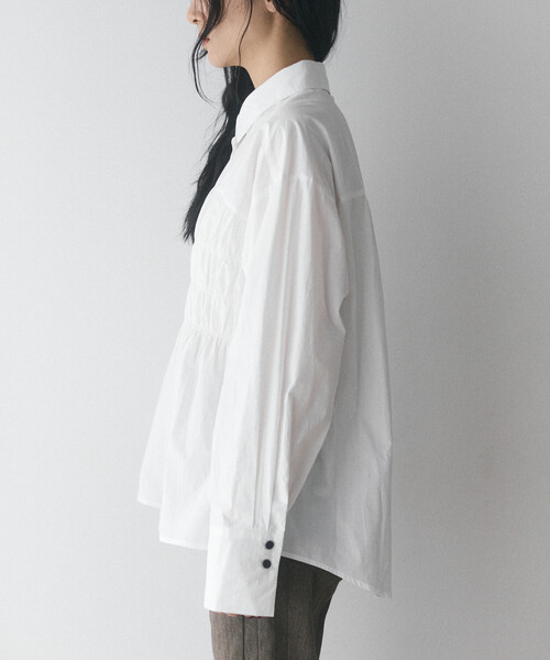 Firsthand（ファーストハンド）の「限定展開 Firsthand/ファーストハンド シャーリングステッチシャツ（シャツ/ブラウス・レディース・サックスブルー/ホワイト・FREE）」の14枚目の写真