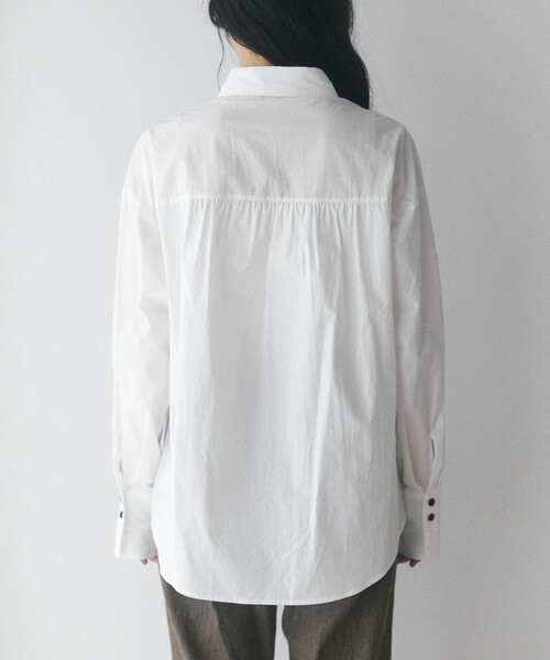Firsthand（ファーストハンド）の「限定展開 Firsthand/ファーストハンド シャーリングステッチシャツ（シャツ/ブラウス・レディース・サックスブルー/ホワイト・FREE）」の15枚目の写真