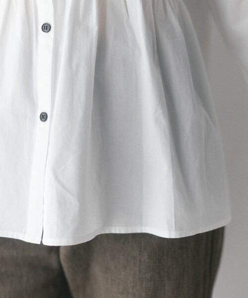 Firsthand（ファーストハンド）の「限定展開 Firsthand/ファーストハンド シャーリングステッチシャツ（シャツ/ブラウス・レディース・サックスブルー/ホワイト・FREE）」の18枚目の写真