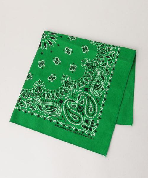 BEAUTY&YOUTH UNITED ARROWS（ビューティーアンドユースユナイテッドアローズ）の「BY THE BANDANNA COMPANY ペイズリーバンダナ ◆（バンダナ/スカーフ・レディース・ケリー/ダークグレー/イエロー/オレンジ系その他/ホワイト・FREE）」の3枚目の写真