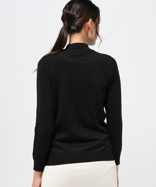 earth music&ecology（アースミュージックアンドエコロジー）の「【2016Autumn】《ハイハイハイネック》ニットプルオーバー（ニット/セーター・レディース・ブルーグリーン/ピンクベージュ/アイボリー/ブラック/サックスブルー/レッド/ライトグレー/キャメル/マスタード/ネイビー・L/S/M）」の13枚目の写真