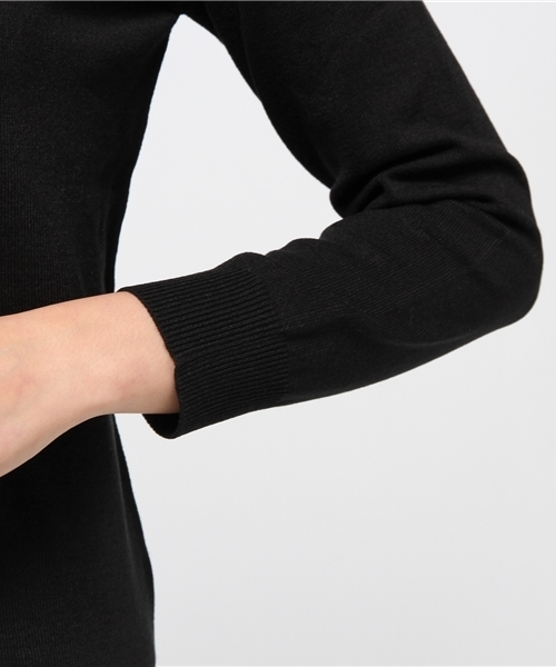 earth music&ecology（アースミュージックアンドエコロジー）の「【2016Autumn】《ハイハイハイネック》ニットプルオーバー（ニット/セーター・レディース・ブルーグリーン/ピンクベージュ/アイボリー/ブラック/サックスブルー/レッド/ライトグレー/キャメル/マスタード/ネイビー・L/S/M）」の15枚目の写真