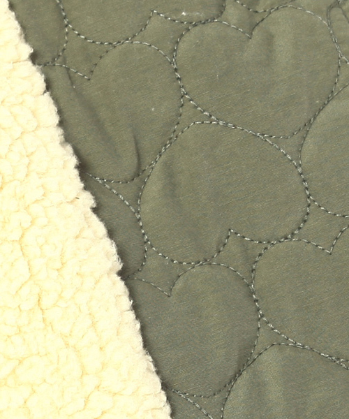 MILKFED.(ミルクフェド)の「HEART QUILTED COAT(その他アウター・レディース・ブラック/カーキ/ブルー・X-SMALL/SMALL)」の9枚目の写真