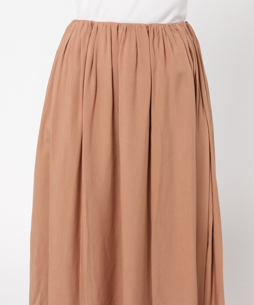FRAMeWORK（フレームワーク）の「レーヨンロングギャザースカート◆（スカート・レディース・ライトグレー/キャメル/ネイビー・38/36）」の7枚目の写真