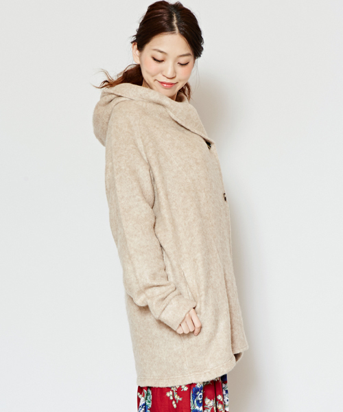 チャイハネ（チャイハネ）の「【チャイハネ】yul ボリュームカラーシンプルコート（その他アウター・レディース・ベージュ/ネイビー/グリーン・FREE）」の9枚目の写真