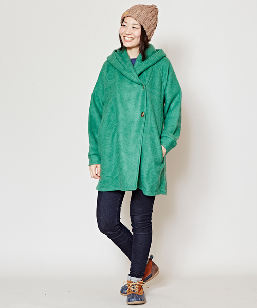 チャイハネ（チャイハネ）の「【チャイハネ】yul ボリュームカラーシンプルコート（その他アウター・レディース・ベージュ/ネイビー/グリーン・FREE）」の13枚目の写真