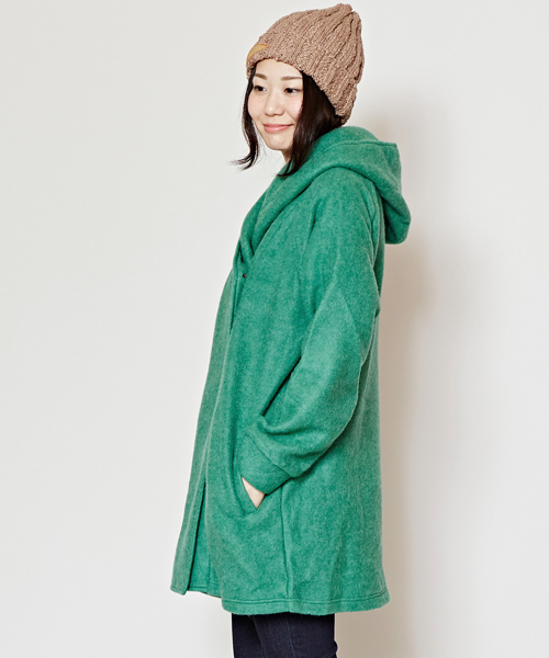 チャイハネ（チャイハネ）の「【チャイハネ】yul ボリュームカラーシンプルコート（その他アウター・レディース・ベージュ/ネイビー/グリーン・FREE）」の14枚目の写真