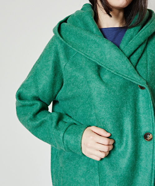 チャイハネ（チャイハネ）の「【チャイハネ】yul ボリュームカラーシンプルコート（その他アウター・レディース・ベージュ/ネイビー/グリーン・FREE）」の15枚目の写真