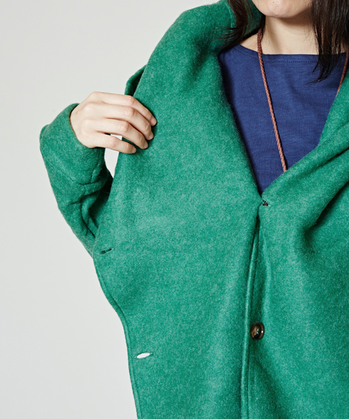 チャイハネ（チャイハネ）の「【チャイハネ】yul ボリュームカラーシンプルコート（その他アウター・レディース・ベージュ/ネイビー/グリーン・FREE）」の16枚目の写真