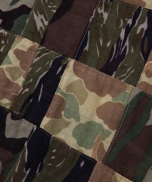 TMT（ティーエムティー）の「CAMO-GAZE PACHWORK TUNIC SHIRTS（シャツ/ブラウス・メンズ・カーキ/ネイビー・MEDIUM/LARGE/X-LARGE/SMALL）」の7枚目の写真